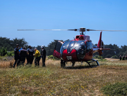 REACH helo load behind sea ranch house