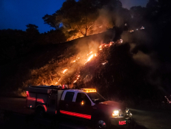 E4457 crew on Walbridge Fire