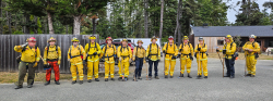 Training on cutting fireline