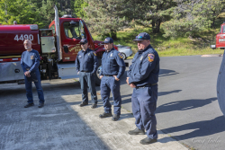 Rev Powers and CAL FIRE crew